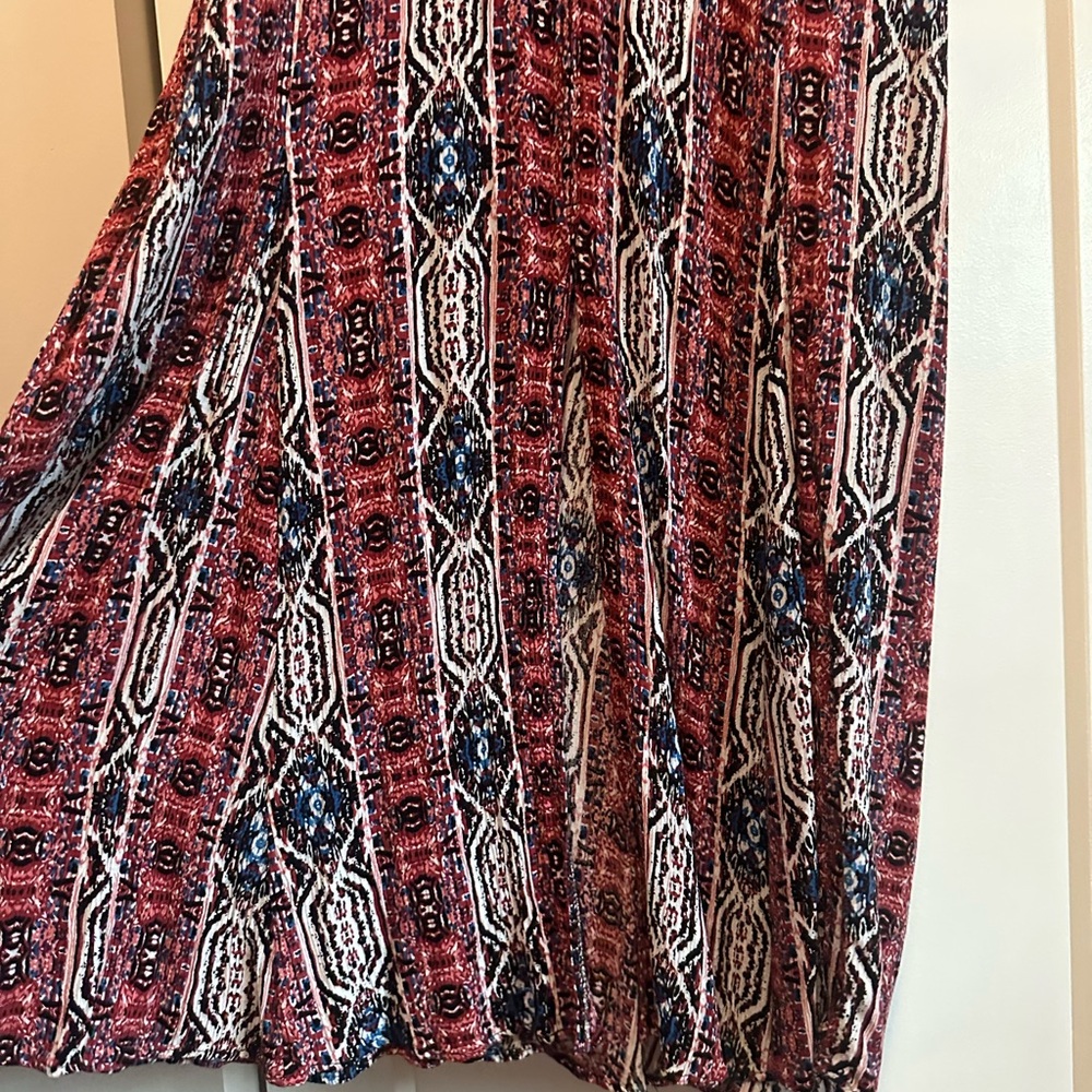 Boho Patterned Collared Sundress - Picture 12 of 12